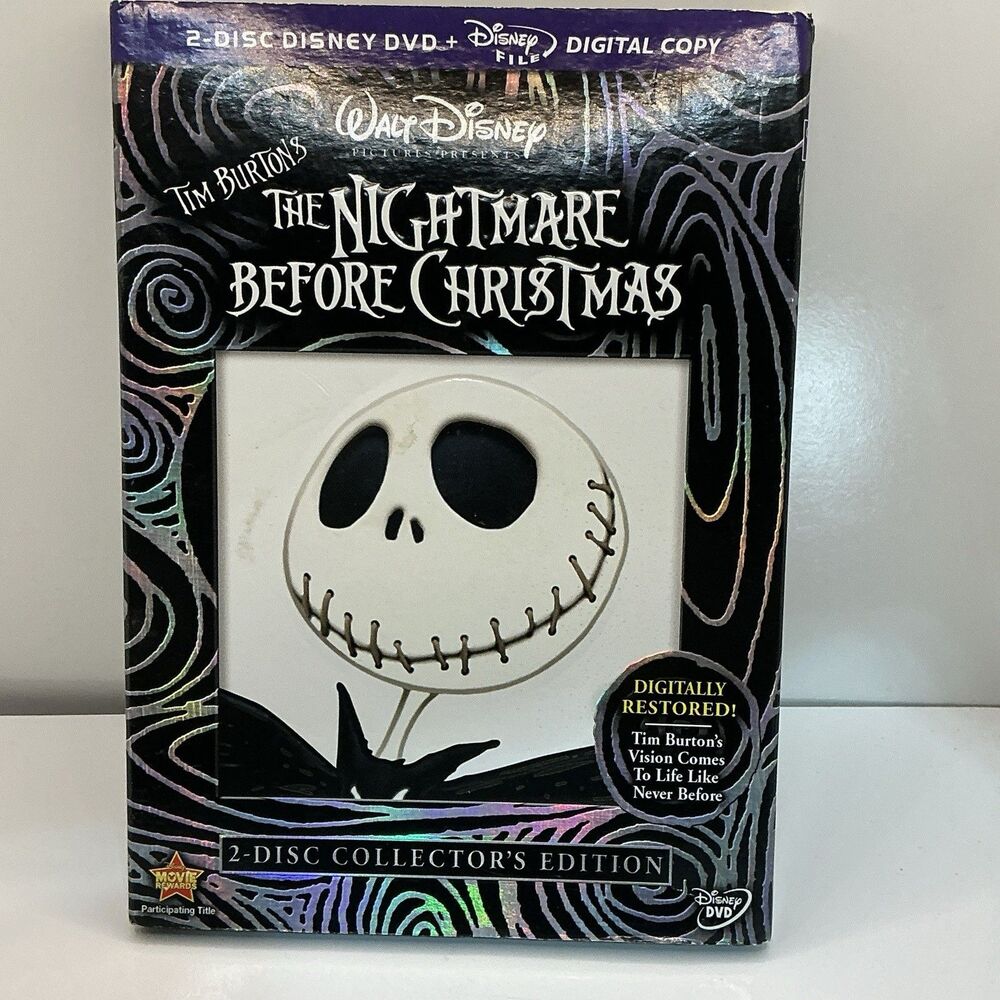 The Nightmare Before Christmas 2 Disc Collector's Edition DVD W/ Slipcover